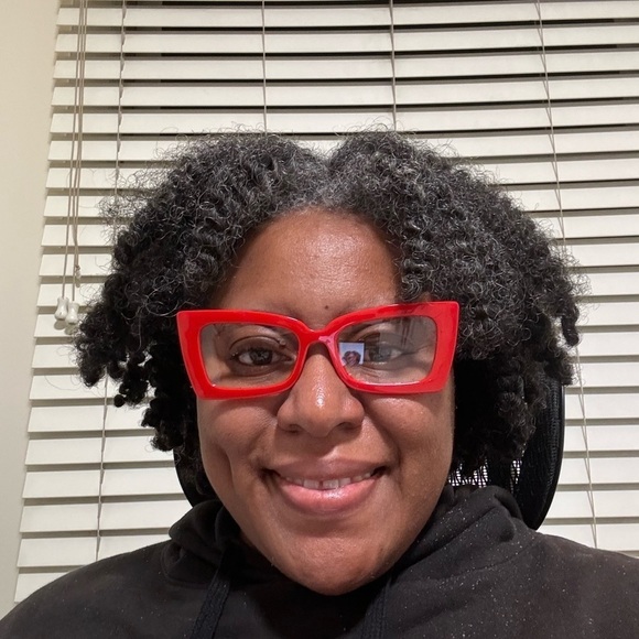 Bold Red Rectangular Eyeglasses - Picture 6 of 6